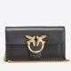 Pinko Love One Wallet Jewelled Leather Bag