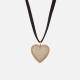 Crystal Haze Queen of Hearts Pendant Gold-Plated Necklace