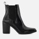 Dune Womens Promising Block-Heel Leather Western Boots - UK 3