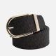Michael Kors Reversible Leather and Coated-Canvas Belt - S