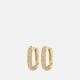 Luv AJ Pavé Chain Gold-Plated Crystals Earrings