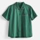 HAY Outline Pyjama Short Sleeve Shirt Emerald Green - Small/Medium