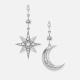 Thomas Sabo Star and Moon Sterling Silver Earrings