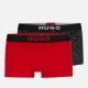 HUGO Two-Pack Cotton-Blend Brother Boxer Trunks - L