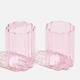 Fazeek Wave Glass - Set of 2 Pink