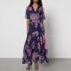 Hope & Ivy Ashia Floral-Print Chiffon Wrap Maxi Dress - UK 8