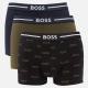 BOSS Bodywear Three-Pack Cotton-Blend Jersey Boxer Shorts - M
