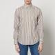 BOSS Black C-Hal Striped Cotton-Jacquard Shirt - EU 39/15.5cm