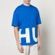 HUGO Blue Nannavaro Cotton-Jersey T-Shirt - XXL