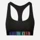 Calvin Klein Intense Pride Logo-Print Stretch-Jersey Unlined Bralette - XL