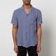 HUGO Ellino Linen Camp Collar Shirt - M