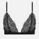 Calvin Klein Sheer Embroidered Stretch-Lace Unlined Triangle Bra - XS