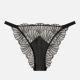 Calvin Klein Sheer Embroidered Stretch-Lace Thong - XS