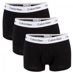 Calvin Klein Kalsonger 9P Cotton Stretch Low Rise Trunks Svart bomull Medium Herr