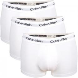 Calvin Klein Kalsonger 9P Cotton Stretch Low Rise Trunks Vit bomull Small Herr