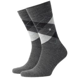 Burlington Strumpor 3P Edinburgh Wool Sock Mörkgrå Strl 40/46 Herr