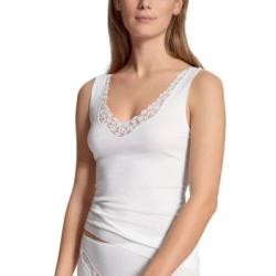 Calida Feminin Sense Top Vit bomull Small Dam