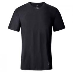Frigo Cotton T-Shirt V-Neck Svart bomull Medium Herr