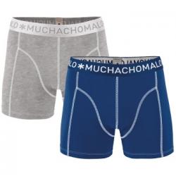 Muchachomalo Kalsonger 2P Cotton Stretch Basic Boxers Blå/Grå bomull Medium Herr