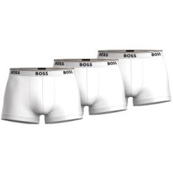 BOSS Kalsonger 3P Cotton Stretch Trunks Vit bomull Small Herr