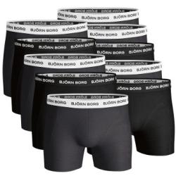 Björn Borg Kalsonger 10P Essential Shorts Solids Svart bomull Large Herr
