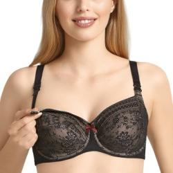 Anita BH Fleur Underwire Nursing Bra Svart polyamid C 95 Dam