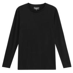 Bread and Boxers Long Sleeve Crew Neck Svart ekologisk bomull Medium Herr