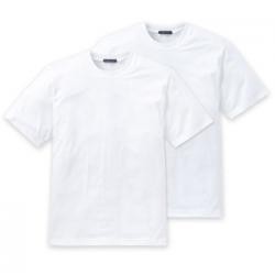 Schiesser 2P Essentials American T-shirts Round Neck Vit bomull X-Large Herr