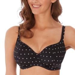 Freya Jewel Cove Sweatheart Padded Bikini Top Svart D 80 Dam