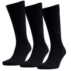 Amanda Christensen Strumpor 3P True Combed Cotton Sock Svart Strl 39/42