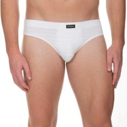 Bruno Banani Kalsonger 2P Check Line 2.0 Sports Brief Vit polyamid Small Herr