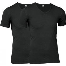 JBS 2P Organic Cotton V-Neck T-shirt Svart ekologisk bomull XX-Large Herr