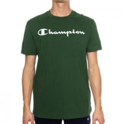 Champion Classics Men Crewneck T-shirt Mörkgrön bomull Small Herr