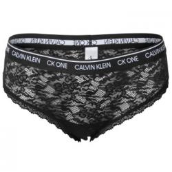 Calvin Klein Trosor CK One Lace Curve Bikini Svart polyamid X-Large Dam