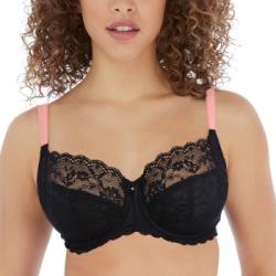 Freya BH Offbeat Undewired Side Support Bra Svart O 70 Dam