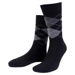 Amanda Christensen Strumpor True Ankle Argyle Sock Svart/Grå Strl 47/50 Herr