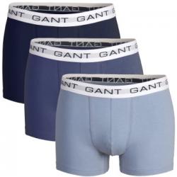 Gant Kalsonger 3P Cotton Stretch Trunks Colored Svart/Röd bomull Large Herr
