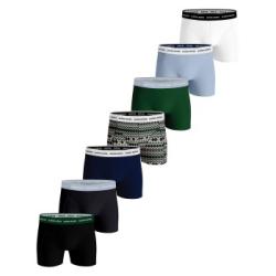 Björn Borg Kalsonger 7P Essential Shorts 2117 Blå Mönstrad bomull Small Herr