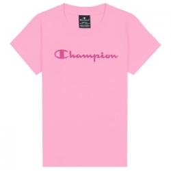 Champion Classics Crewneck T-shirt For Girls Rosa bomull 134-140