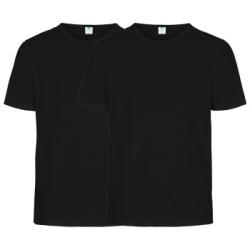 Dovre 2P Organic Cotton Crew Neck Svart ekologisk bomull XX-Large Herr