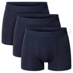 Bread and Boxers Boxer Briefs Kalsonger 3P Marin ekologisk bomull XX-Large Herr