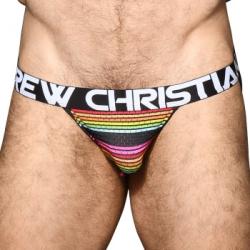 Andrew Christian Kalsonger 2P Almost Naked Chill Stripe Jock Randig polyamid X-Large Herr