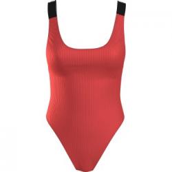 Calvin Klein Intense Power Rib Scoop Swimsuit Korall polyamid Medium Dam