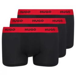 HUGO Kalsonger 3P Triplet Trunk Svart/Röd bomull X-Large Herr