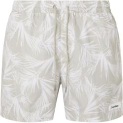 Calvin Klein Badbyxor Core Solids Medium Drawstring Shorts Vit/Grå polyester Large Herr