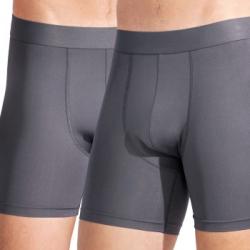 Bread and Boxers Active Boxer Brief Kalsonger 2P Grå polyester Large Herr