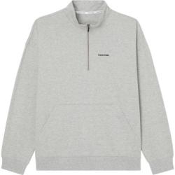 Calvin Klein Modern Cotton Lounge Q Zip Sweatshirt Grå Large Herr
