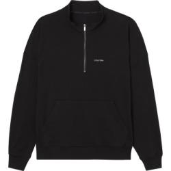 Calvin Klein Modern Cotton Lounge Q Zip Sweatshirt Svart Medium Herr