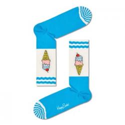 Happy socks Strumpor Ice Cream Sock Ljusblå/Vit bomull Strl 41/46