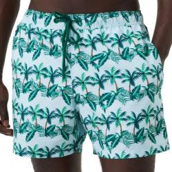 Björn Borg Badbyxor Print Swim Shorts Grön polyester Large Herr